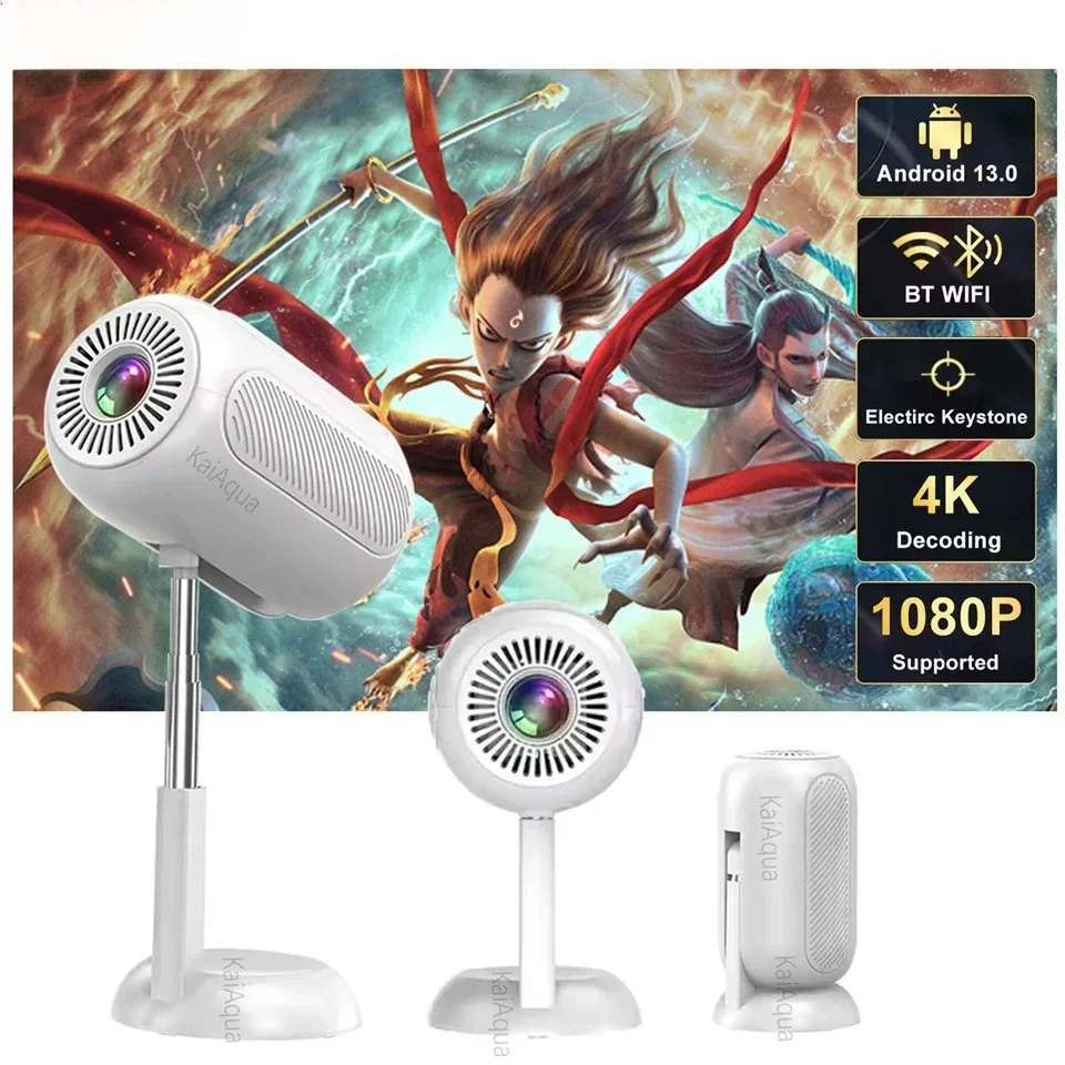 

New Mini Projector HT10 Pro 4K Android 11 Dual Wifi6 260ANSI Allwinner H713 BT5.0 1080P 1280*720P Home Cinema Outdoor Projetors