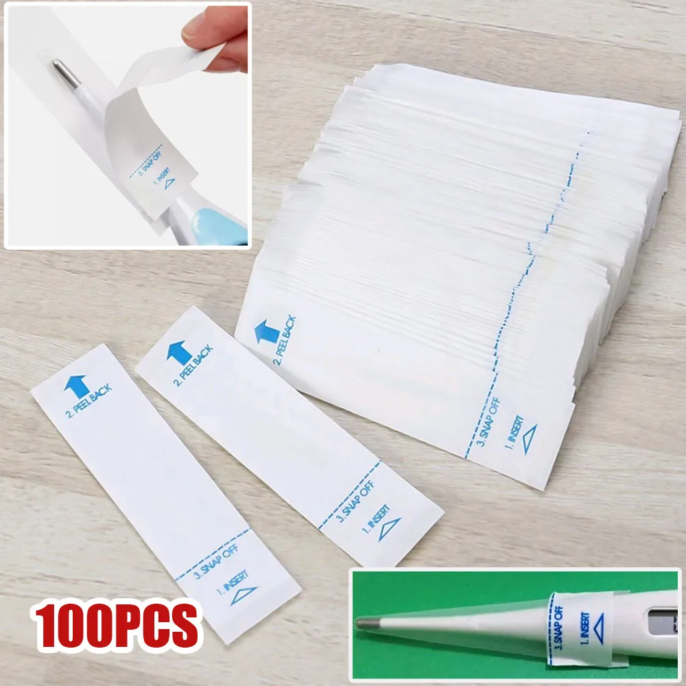 100Pcs Digital Thermometer Probe Cover Health Center Disposable Thermometer Probe Disposable Universal Protective Case