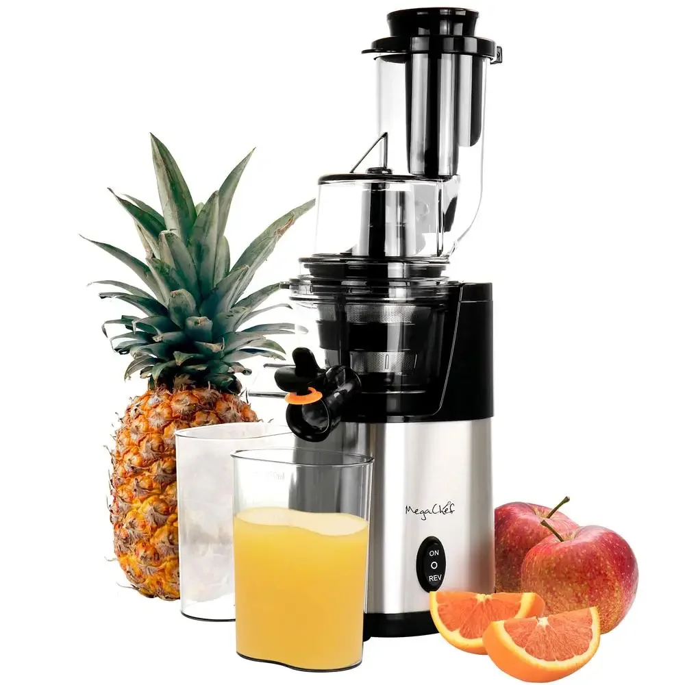 Slow Juicer Stainless Steel Housing 1 Speed Reverse Function Dishwasher Safe Parts Healthy Delicious Juice Extractor Fruit