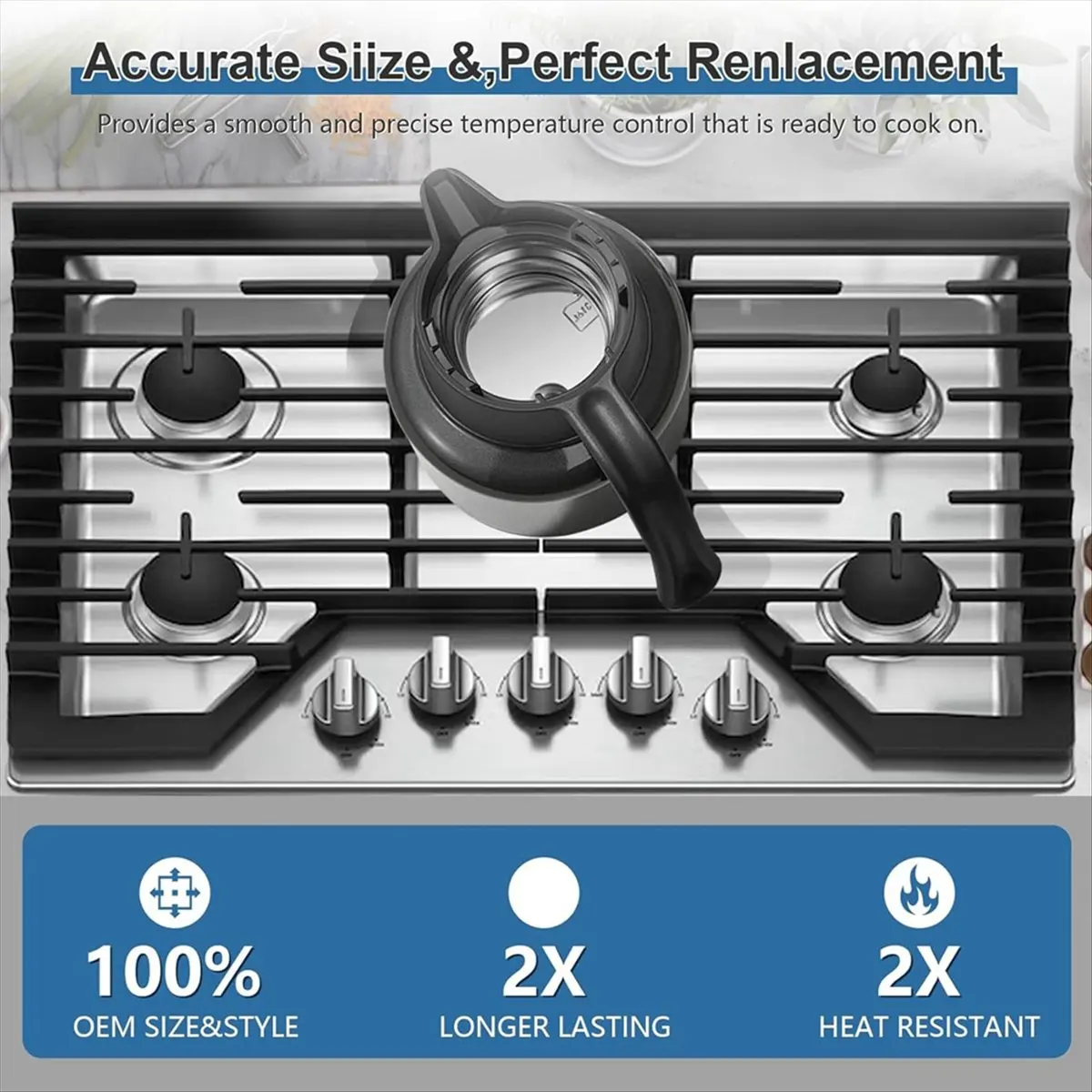 【BRAND NEW】1PCS W11366438 Oven Range Stove Knob Assembly Replacement for Knob W11084623 AP6888134 W11084623 Stove Knobs
