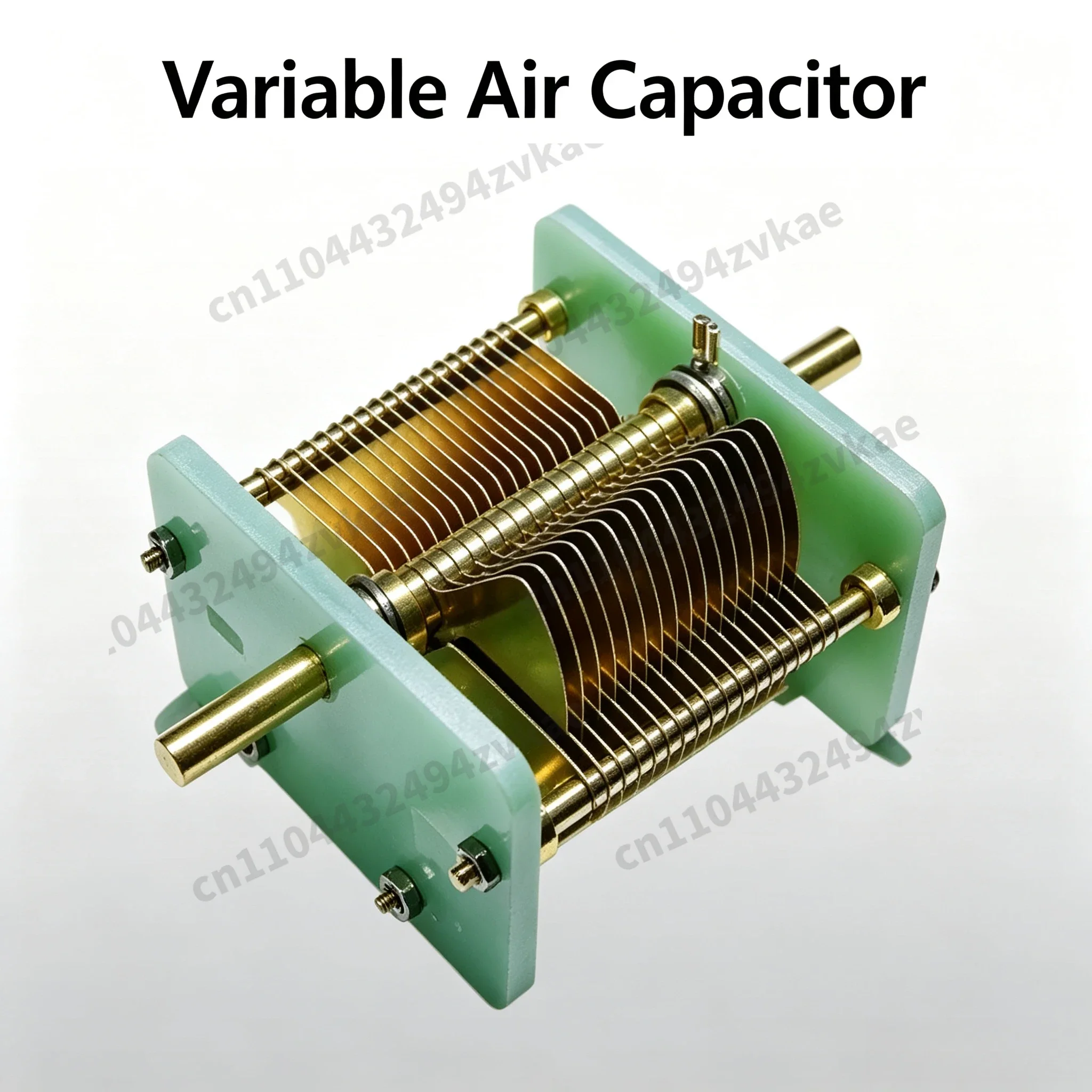 Semi-handmade Air Adjustable Variable Capacitor, Adjustable Capacity 10PF-330PF, High Power Air Dielectric Tuning Capacitor