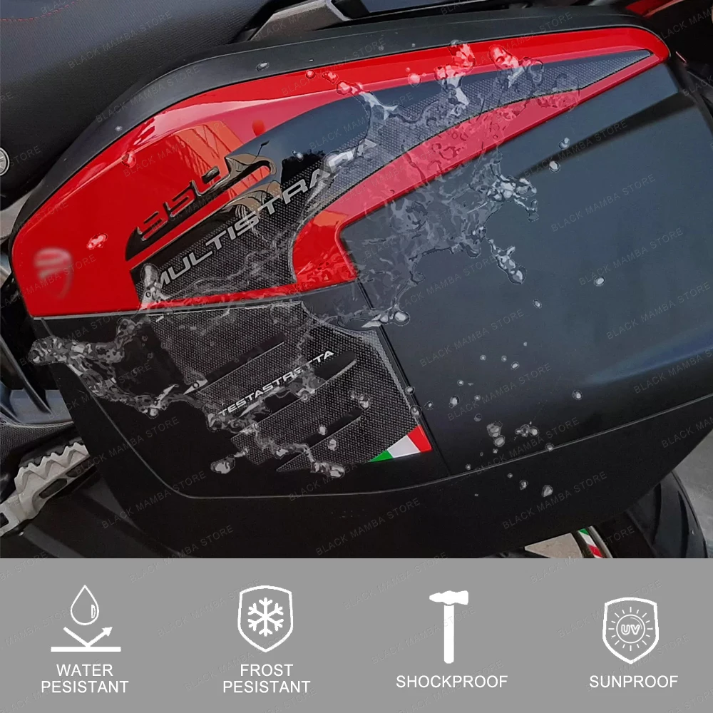 Multistrada 950 Motorcycle Vario Case Sticker Side Boxes Panniers Luggage Protection Decals for DUCATI MULTISTRADA 950 2018 2020