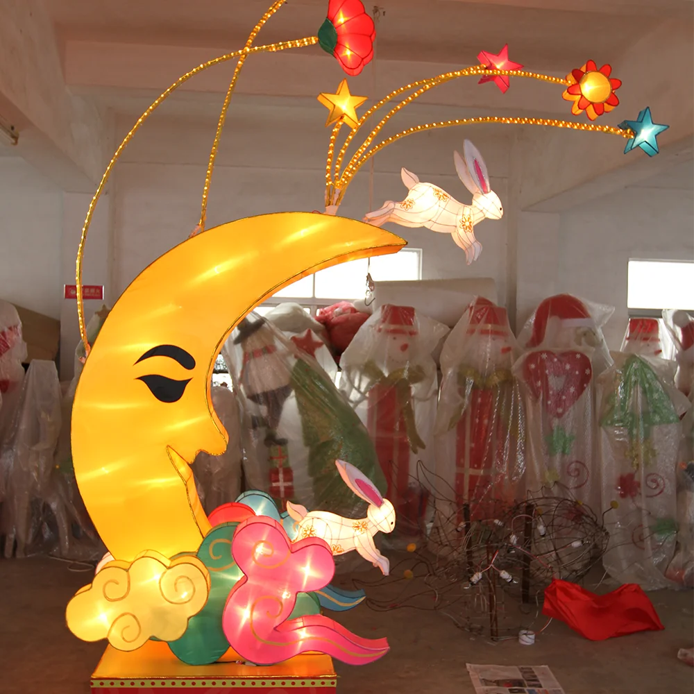 

Moon Lantern For Mid Autumn Lantern Outdoor Giant Festival Chinese Lantern with For Street Decoration HOT SALES