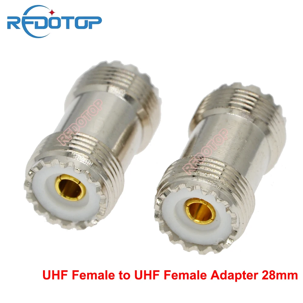 1PCS UHF Female to SL16 UHF SO239 PL259 Female Jack Connector 28mm for Motorola Wifi Radio Antenna RF Coaxial Adapter Wholesales