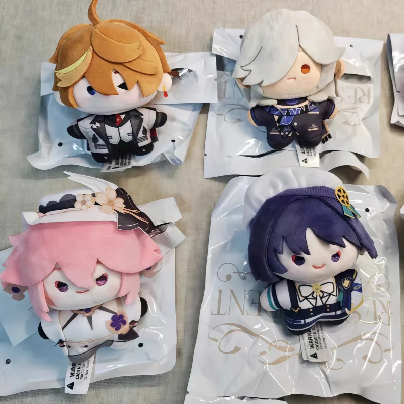 Mihoyo Genshin Impact Q Version Plush Doll Cute Anime Figure Hanging Ornament Collectible Toy Birthday Gift