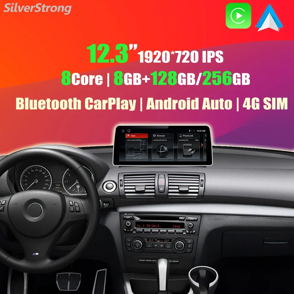 Android 12.0 Auto car radio for BMW E87 Android E81 E82 E88 GPS Multimedia CarPlay Radio Wireless Carplay 4G SIM Head Unit