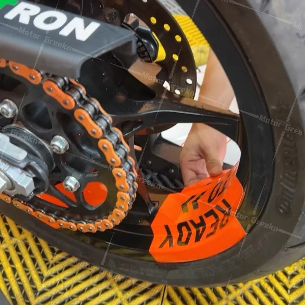 For KTM 1290 790 890 Super Duke Motorcycle Wheel Sticker Hub Ready To Race Motocross Rim Arrows Tape Decal Waterproof Accessory