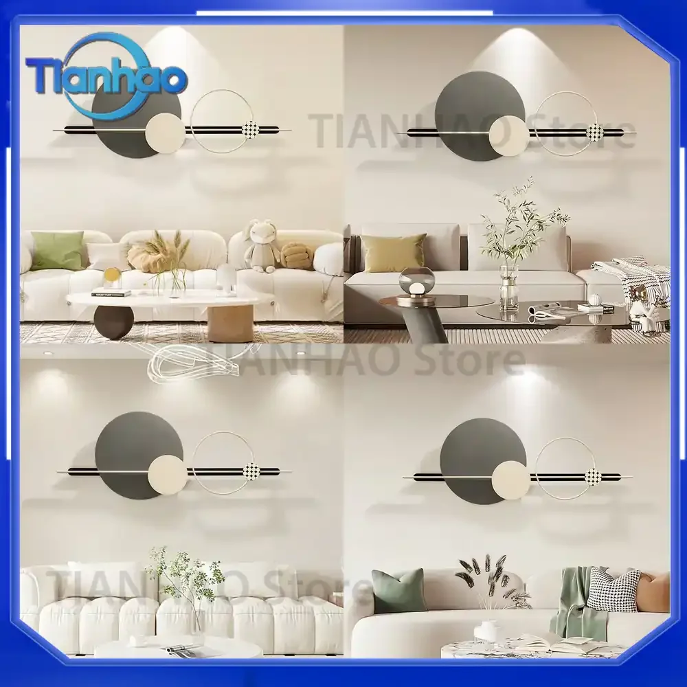 Modern Minimalist Cream Wall Art for Living Room Sofa Backdrop Bedroom Headboard Decorative Painting