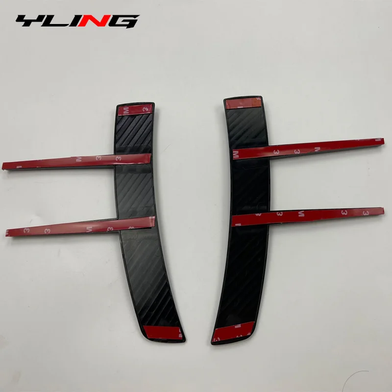 2Pcs For Benz A-Class A180 A200 A220 Front Bumpers Lip Air Vent Trim Spoiler Canards Splitter Car Styling Accessory