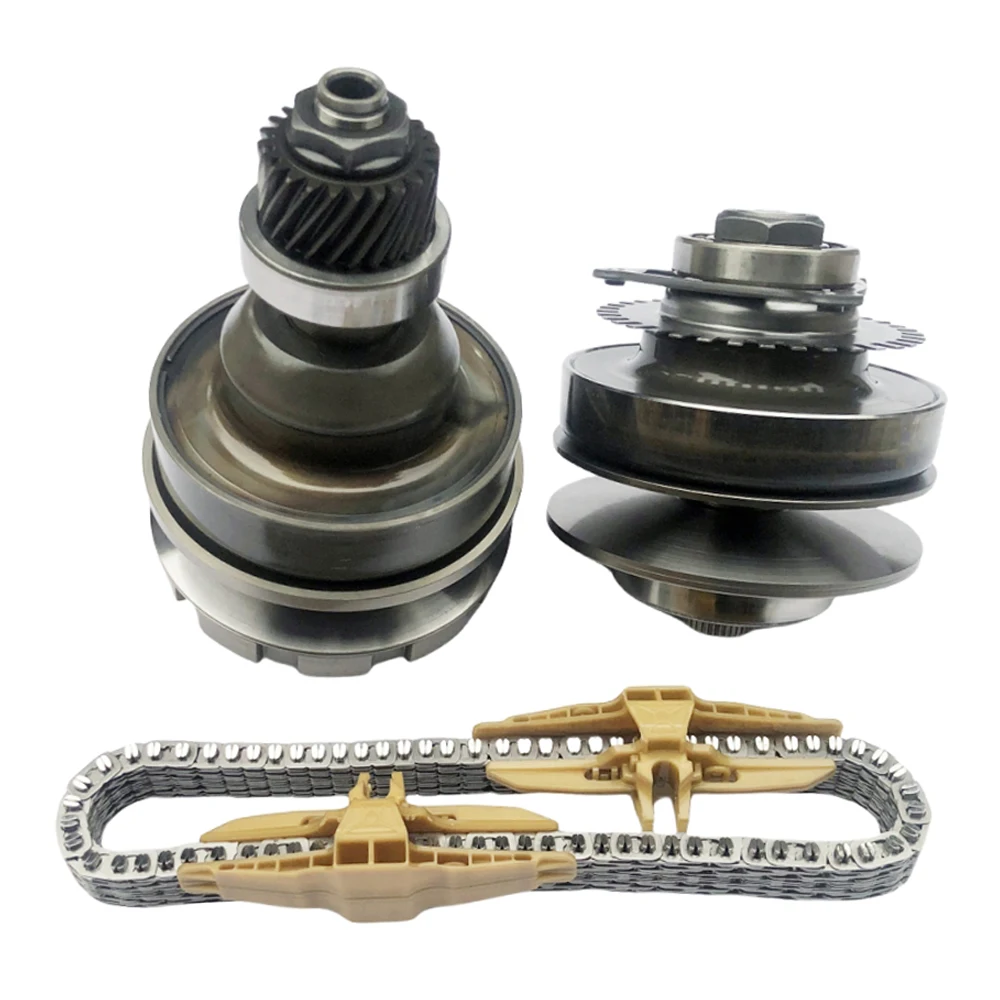 

JF018E JF018 CVT Transmission Pulley Set With Belt Chain For Nissan Gearbox Pressure Cylinder Sprocket Assembly