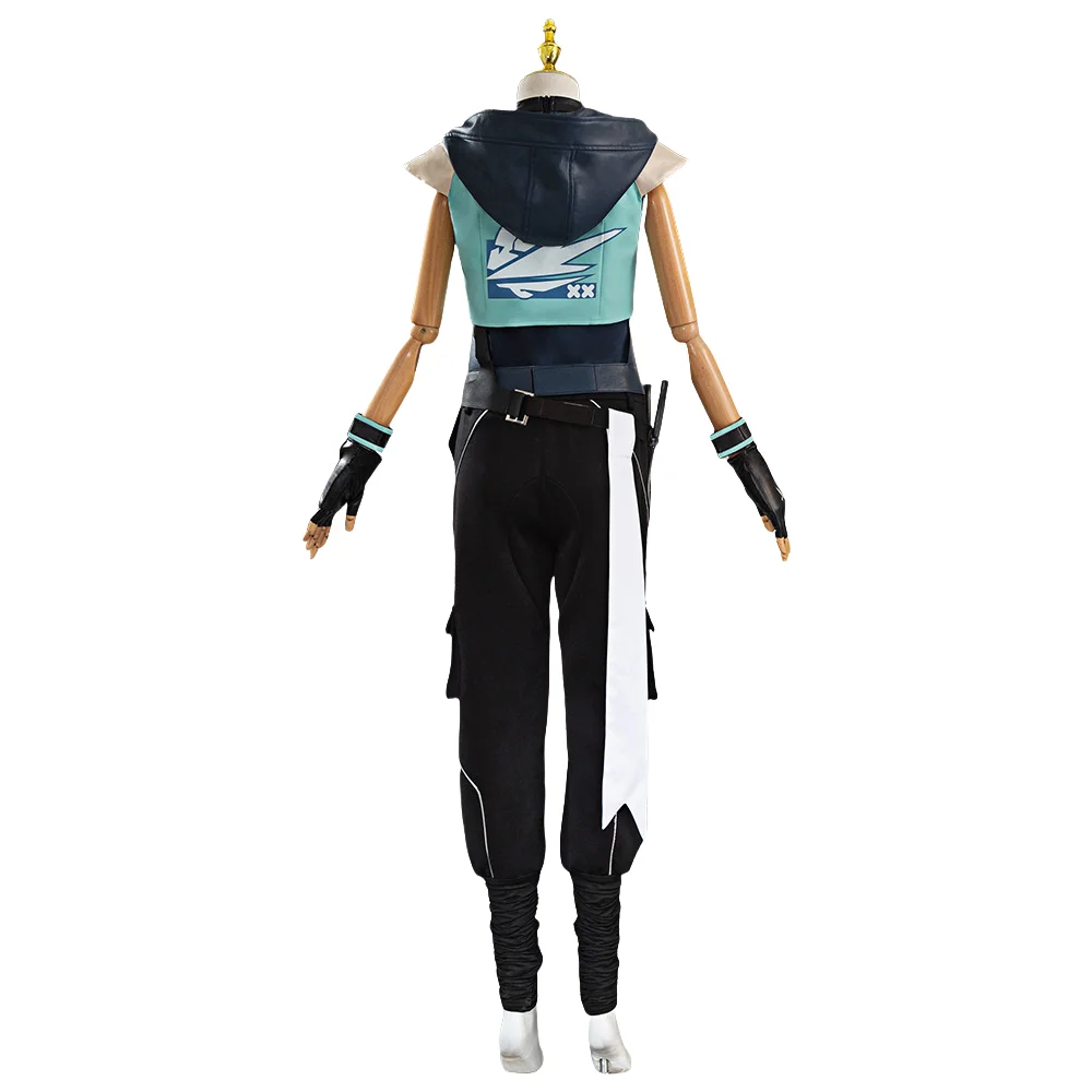 ジェットコスプレゲーム Valorant 大人のファンタジア衣装ウィッグ