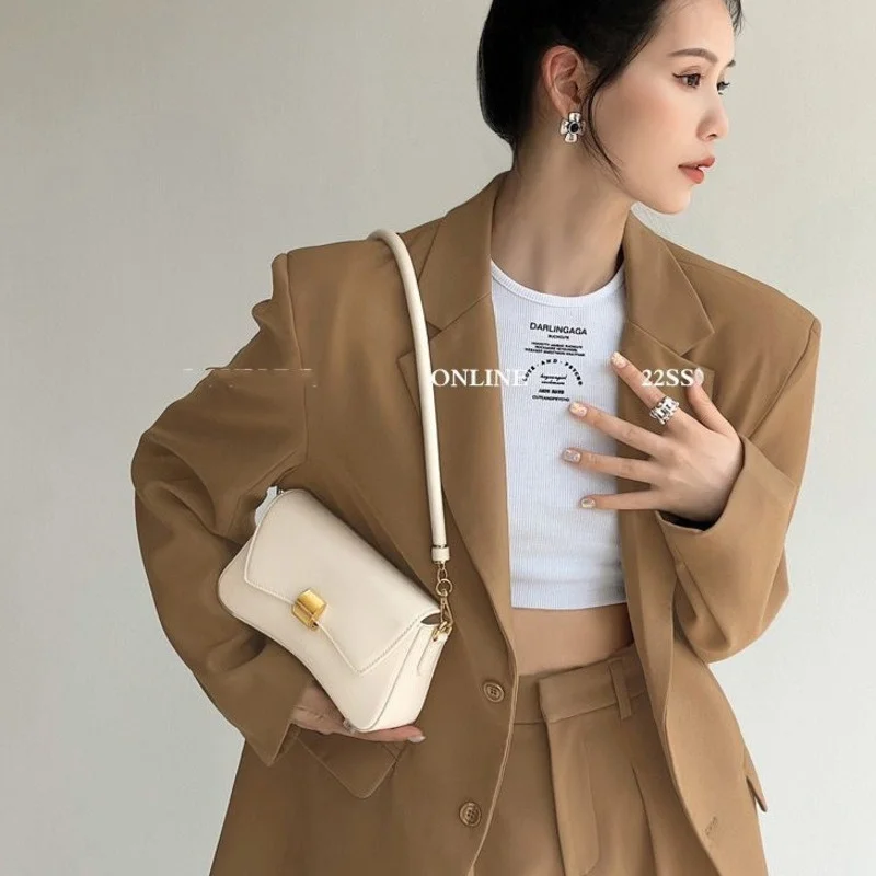 

Single Shoulder Bag 2024 New Women's Advanced Feeling Portable Underarm Bag Fashionable Girl Single Shoulder Crossbody Bag