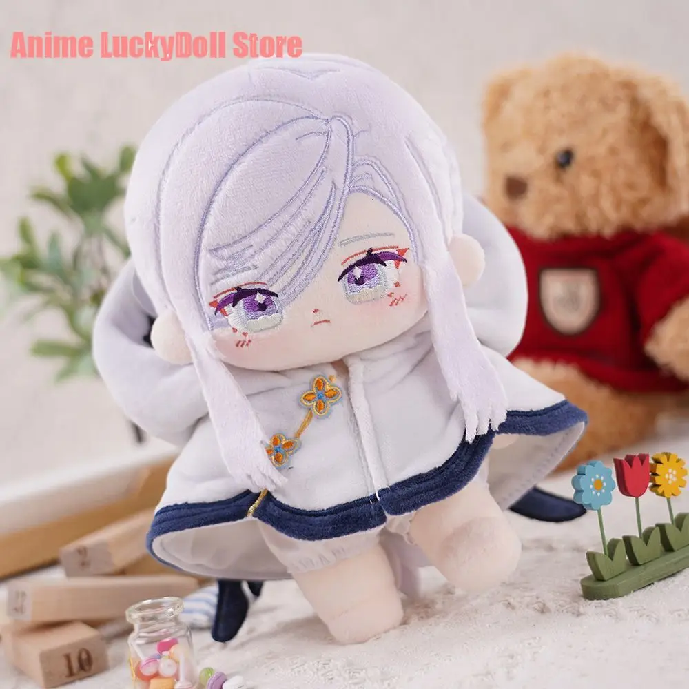 Shenhe Attribute Plush Doll Anime Genshin Impact Dress Up Cotton Dolls  Body Plushie 20cm Game Toys Cosplay Girl Birthday Gift