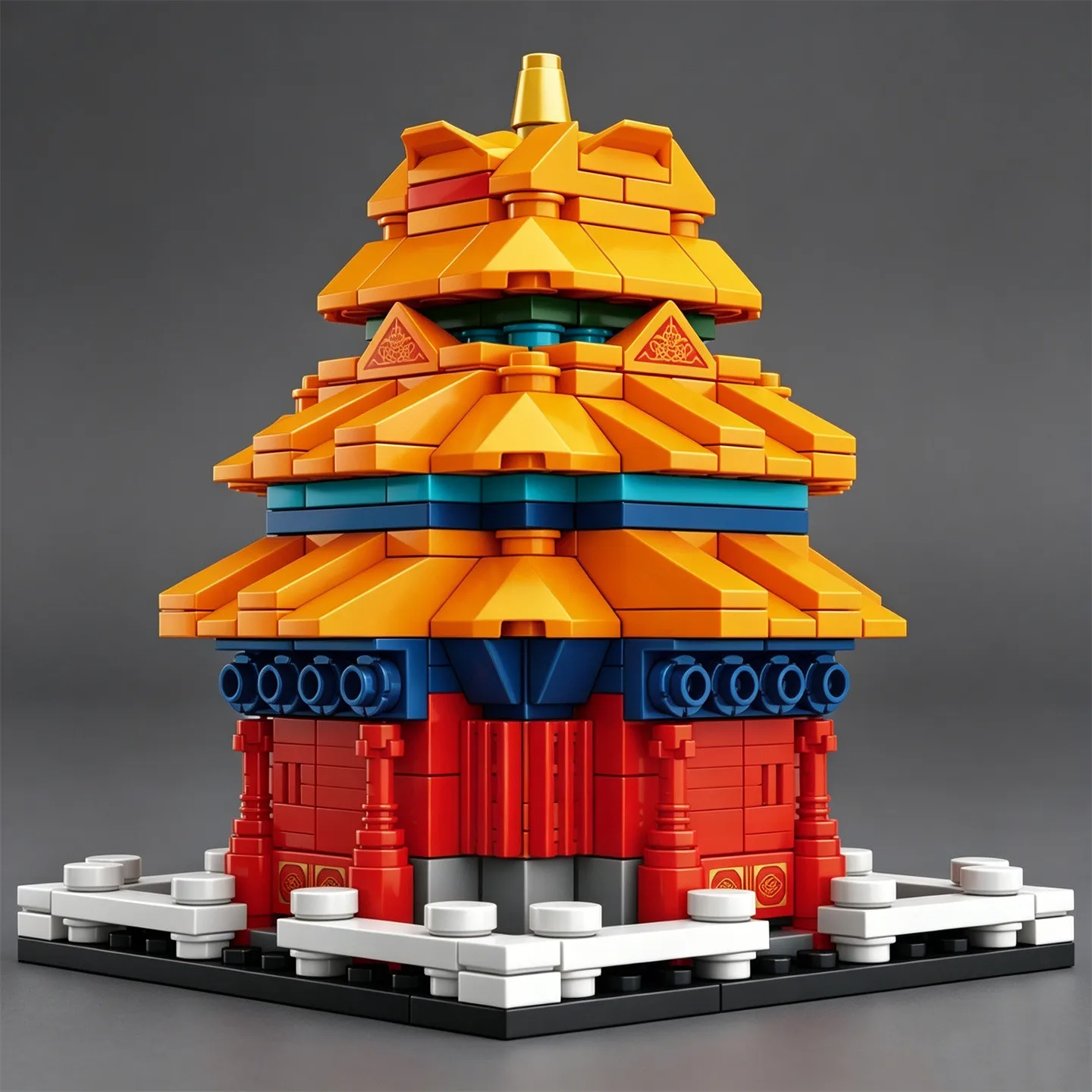 City Series: Forbidden City Corner Tower Building Block Model—Assembly Toy for  Street Scene Ornament, Chinese Style