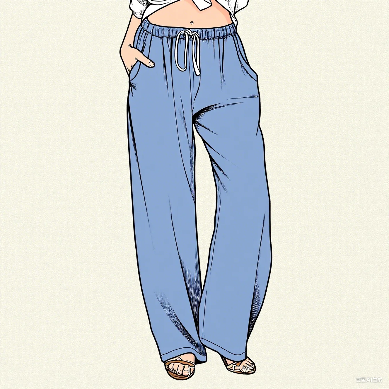 

2025 Women's Cotton and Hemp Pants Fashion Harajuku Pants Girls' Extra Large Wide Leg Pants Loose Elastic Waist Running Pants Wo