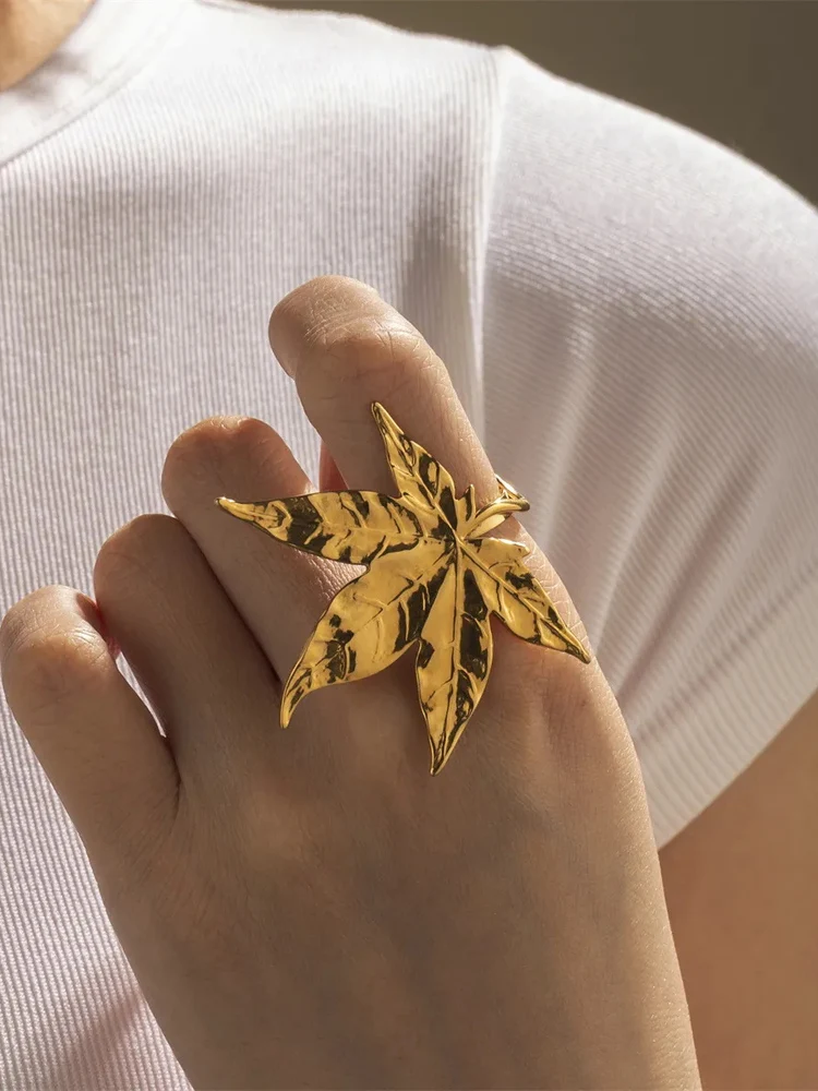 

Модное массивное кольцо из титановой стали с покрытием из 8-каратного золота, не тускнеющее, роскошное украшение из нержавеющей стали