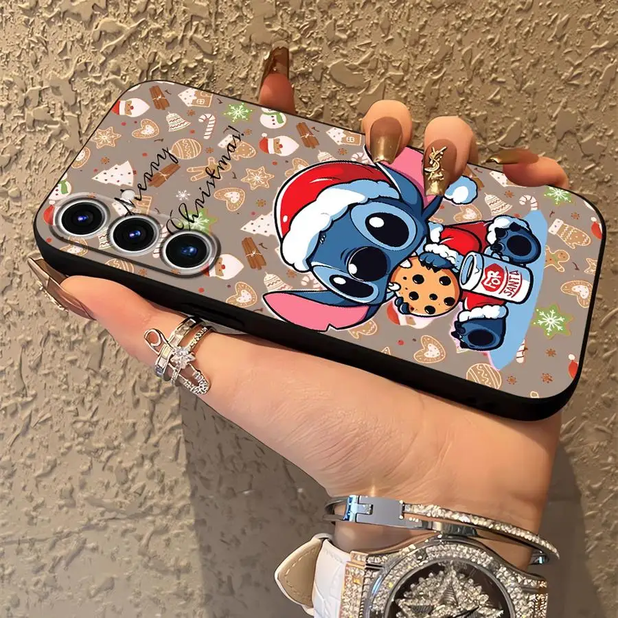 عيد الميلاد لطيف غرزة الدخان لينة عودة غطاء الهاتف حقيبة لهاتف سامسونج غالاكسي A12 A13 A14 A15 A33 A34 A16 A21s A24 A31 A72 A73 A35