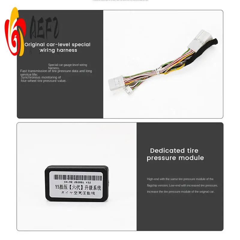 

AEF2-TPMS Tire Pressure Monitoring System Tire Pressure Display Black Plastic For Camry 8TH 2.0G, 2.5G, 2.5HG Luxury Version