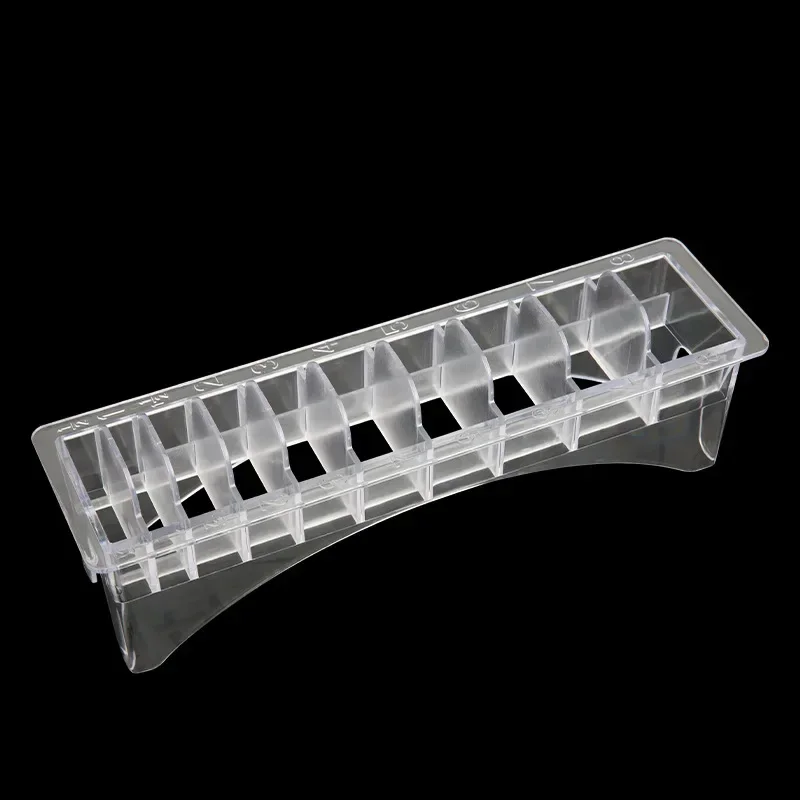 Universal Rechteckige Kunststoff Guide Kamm Lagerung Box Friseur Friseur Elektrische Haar Clipper Grenze Kamm Organizer Container Box – Detail 1