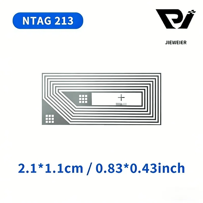 50PCS Original NTAG213 NFC Stickers 144B Blank Rewritable Adhesive Labels for NFC‑Enabled Smart Mobiles