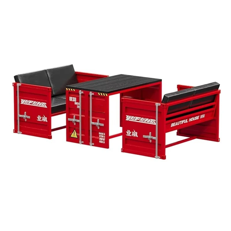 Industrial metal craft bar set engraved wrought iron sofa, cafe creative card   ,   , milk tea shop