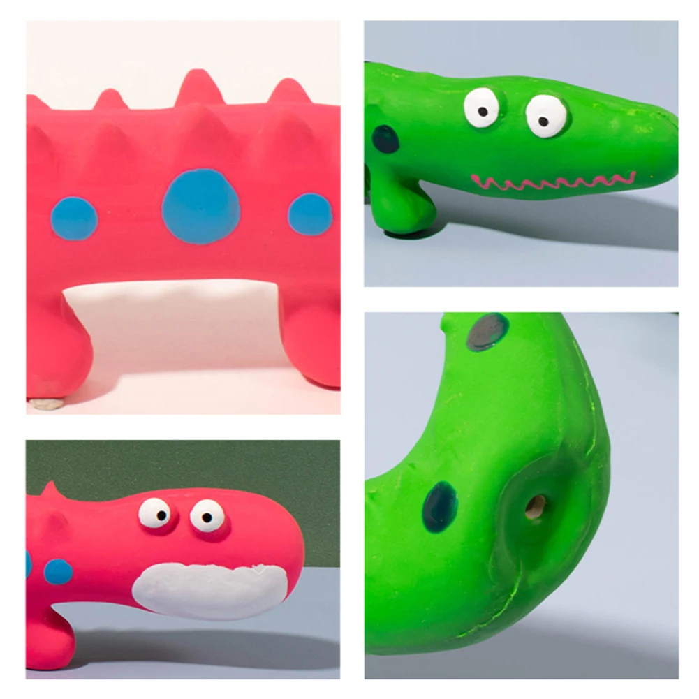 Pet Dog Latex Squeaky Toys Indestructible Bite-resistant Lizard Shape Sound Toys Pet Accessories For Small Medium Dogs