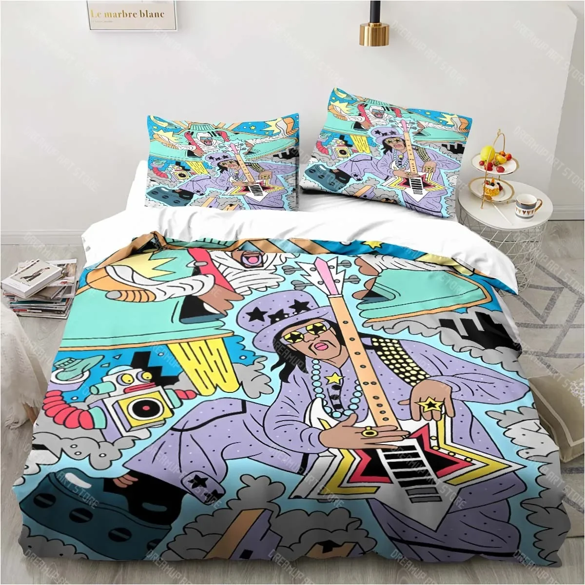 

Pop Art Figures Graffiti Colorful Abstract Art Bedding Sets exquisite bed duvet cover bed comforter set bedding set luxury gift