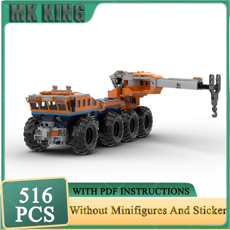 Auto Arktis Raupenträger Modell Moc Gebäude Ziegel Gebäude Technologie Modulare Stadt Auto Block Bau DIY Spielzeug Geschenke