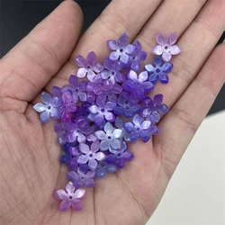 20 Piece New 13MM Flower Beads Cap Acetic Acid Acrylic Spacer Beads Charm Connectors Diy Hair Jewelry Making Resin Acessories