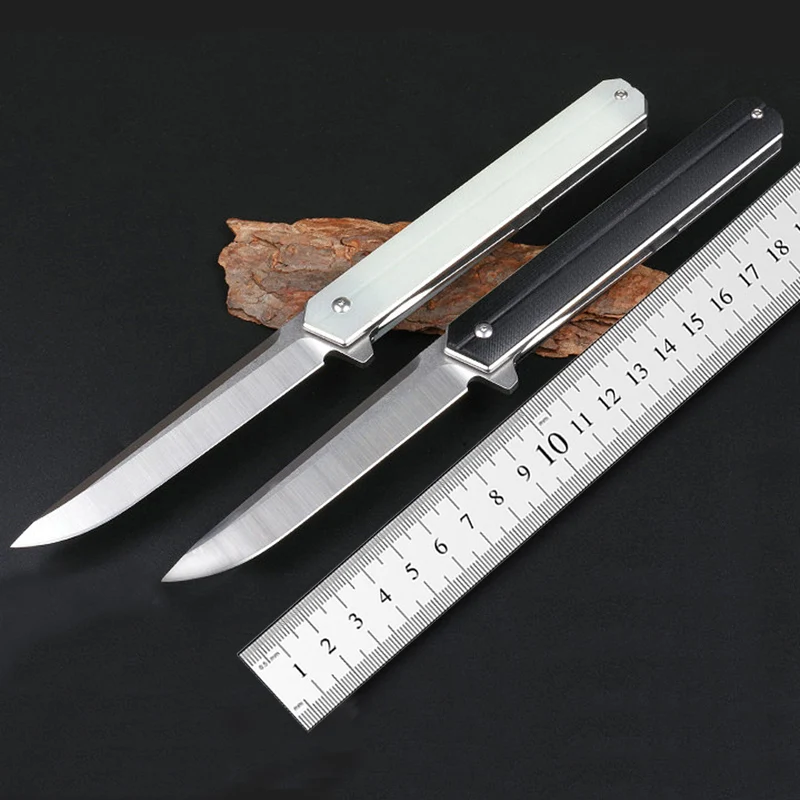 

New style bearing folding knife outdoor camping tool knife sharp D2 steel blade G10 handle outdoor self-defense knife