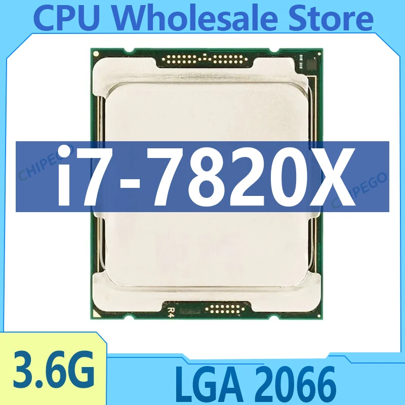 Core I7-7820X CPU 14 nm 8-Cores 16-Threads 3.6GHz 11MB TDP 140W I7 7820X Processor LGA2066