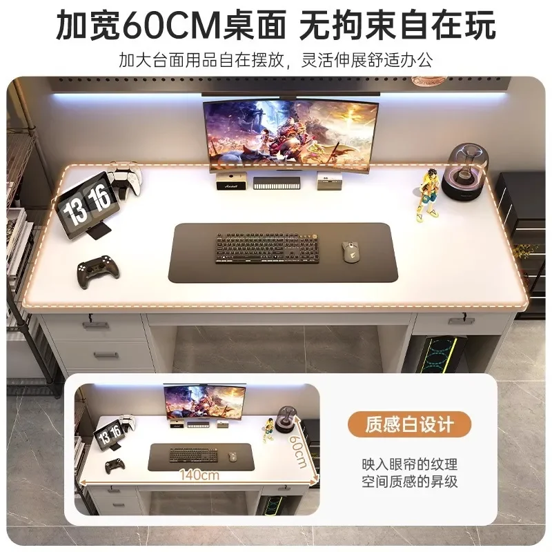 Simple Modern Computer Desk for Home Bedroom Office Staff Desktop Workbench
