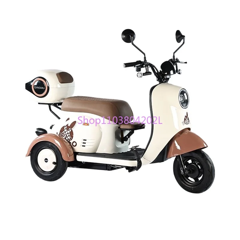 

New Electric Tricycle, Small Women's Home Pick-up and Drop-off Children, Battery Car, and Three-wheeled Electric Vehicle for