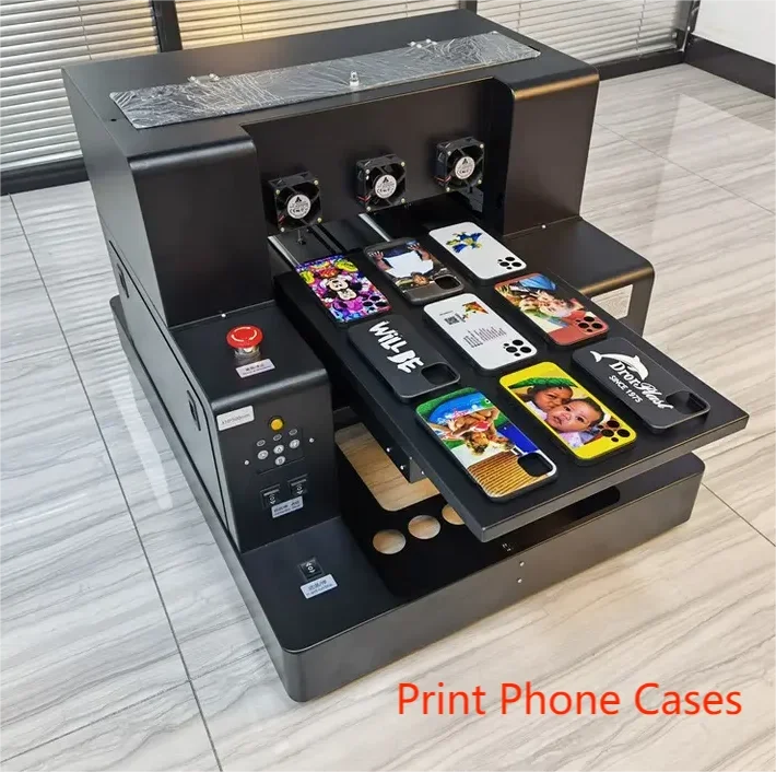 A4 UV With Varnish Function A4 Mini DTF Printer-Smallest UV Flatbed Printer For Phone Cover Printing uv printer