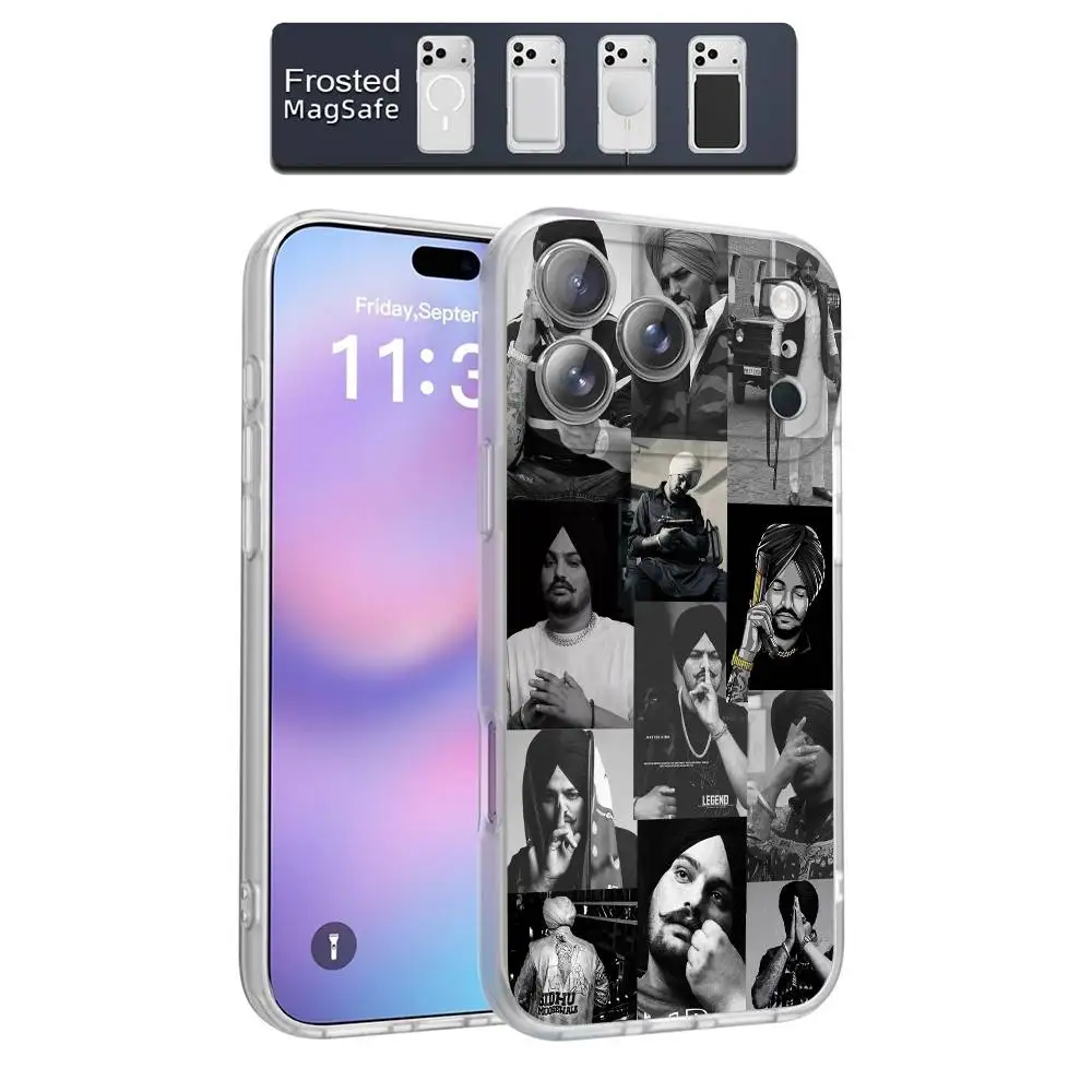 حافظة هاتف S-Sidhu Moose Wala بدون اسم FBX 1 لهاتف iPhone 17,16,15,14,13,12,11,Pro,Max,Plus,E,Air,Mini Magnetic Magsafe Frosted #2