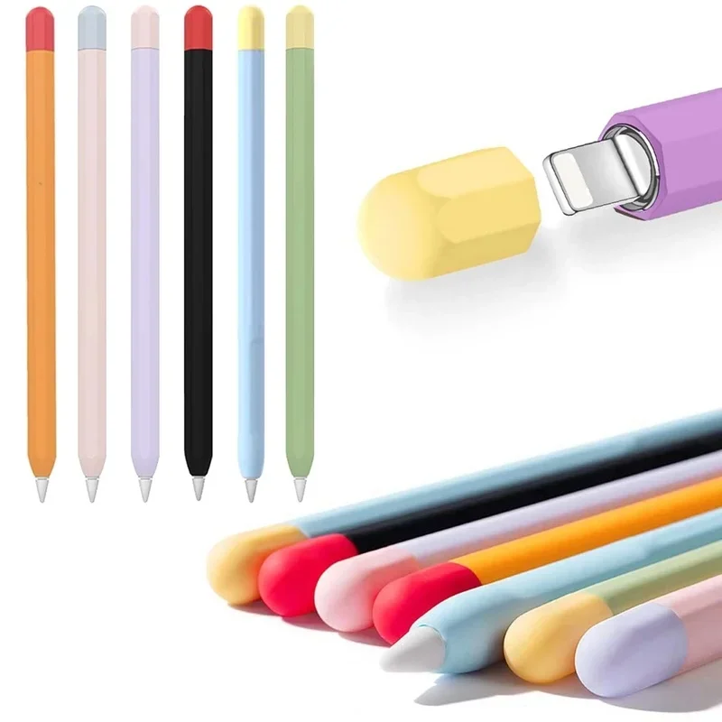 

Для Apple Pencil 1 2 Чехол Силиконовый защитный чехол 1-го 2-го поколения IPad Pencil Skin для Apple Pencil Touch Stylus Pen