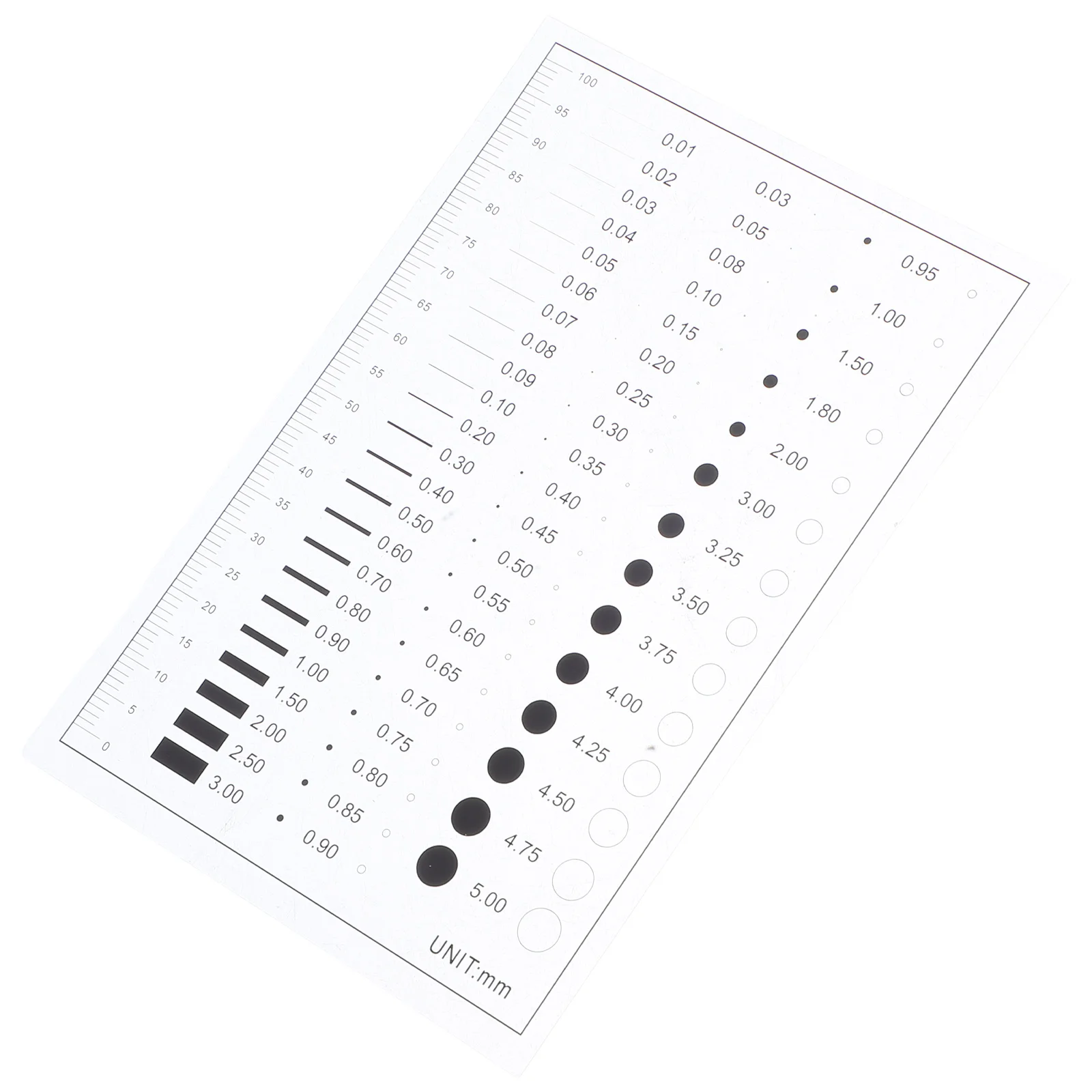 

High Precision Flaw Detection Gauge Line Width Defect Width Defect Tool Line Defect Measuring Ruler For Line Width Defects