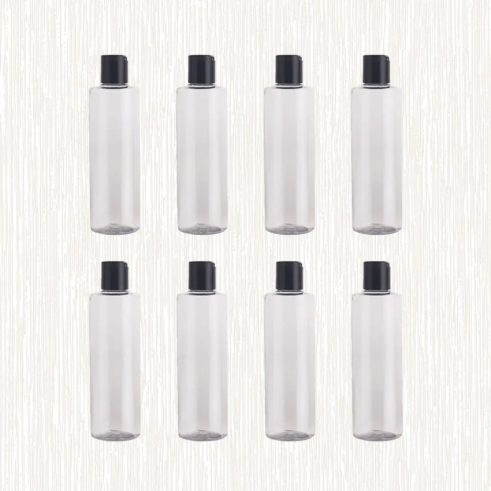 

8pcs Press Pump Lotion Bottles Portable Emulsion Dispensers Refillable Plastic Makeup Storage Containers Safe Easy Clean