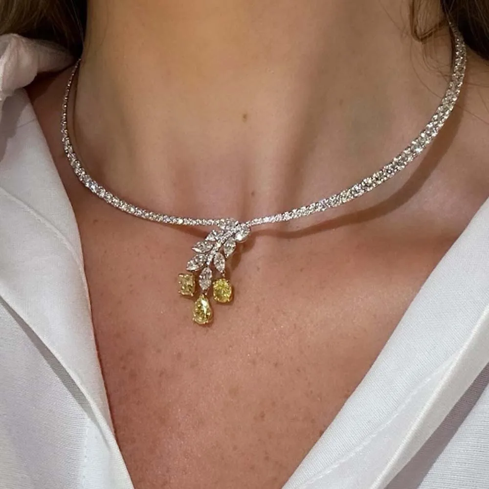 

Stonefans Geometric Collar Aesthetic Necklace for Women Rhinestone 2024 Vintage Clavicle Wedding Fashion Holiday Jewelry Gifts