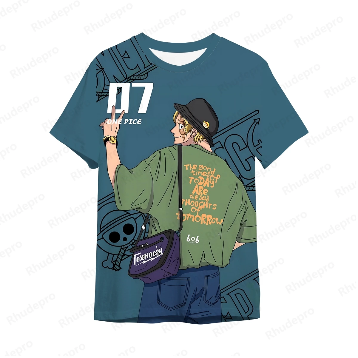 2024 męskie Anime One Piece Monkey D. Luffy Roronoa Zoro drukowanie 3D koszulka Cosplay damskie dziecięce koszulki uliczne duży top