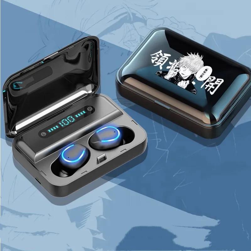 Jujutsu Kaisen Anime Satoru Gojo Wireless Headphones Touch Physical Noise Canceling Gaming Headset Gamer Earbuds