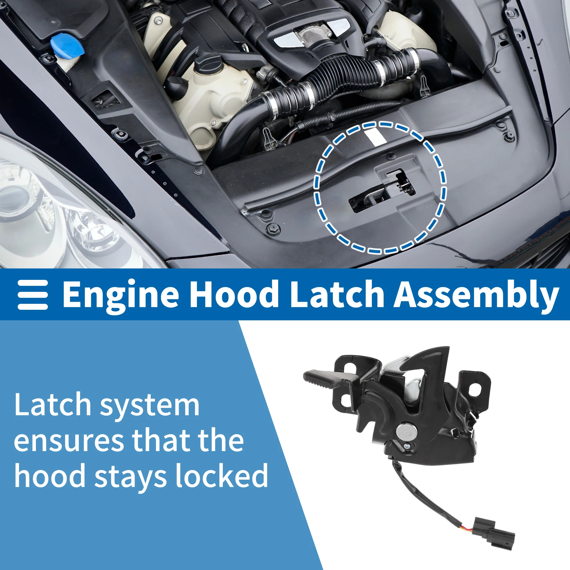 

UXCELL Hood Latch Assembly for Honda Fit Sport 2009-2014 No.74120TK6A01 1 pcs