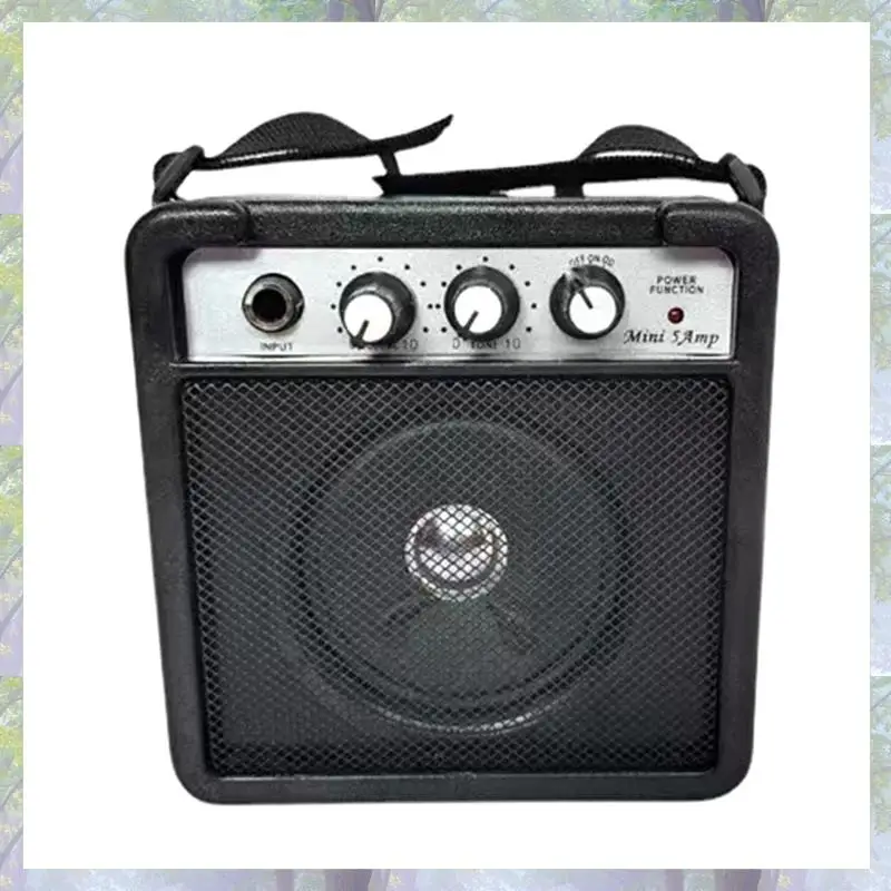 1 шт., 5 Вт, мини-гитарный усилитель, динамик, черный АБС-пластик с регулировкой громкости и тона, Overdrive