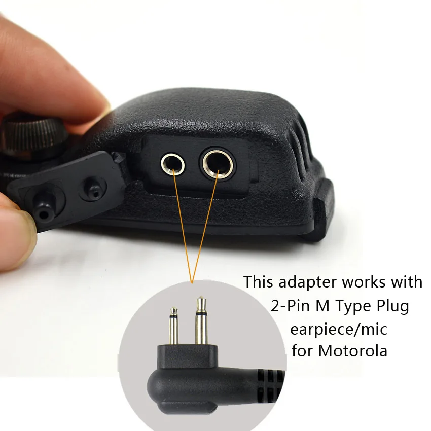 For Motorola Radio DP3600 DP3601 DP4400 DP4600 DP4800 DP4601 Connector Converter Audio Adapter Walkie Talkie Accessories