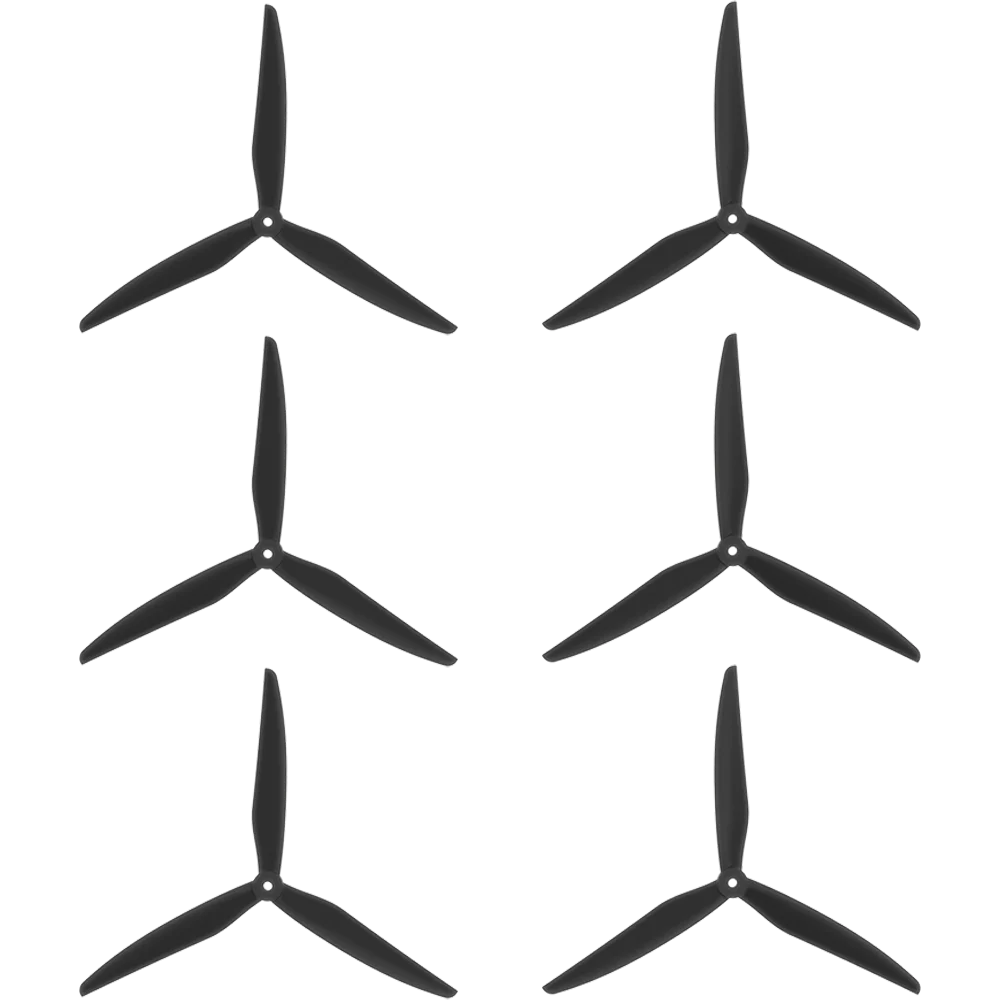 

6pcs/3pairs GEMFAN 1050 Macroquad Prop 10inch Propeller Black Glass fiber nylon compatible with iFlight Helion for FPV Longrange