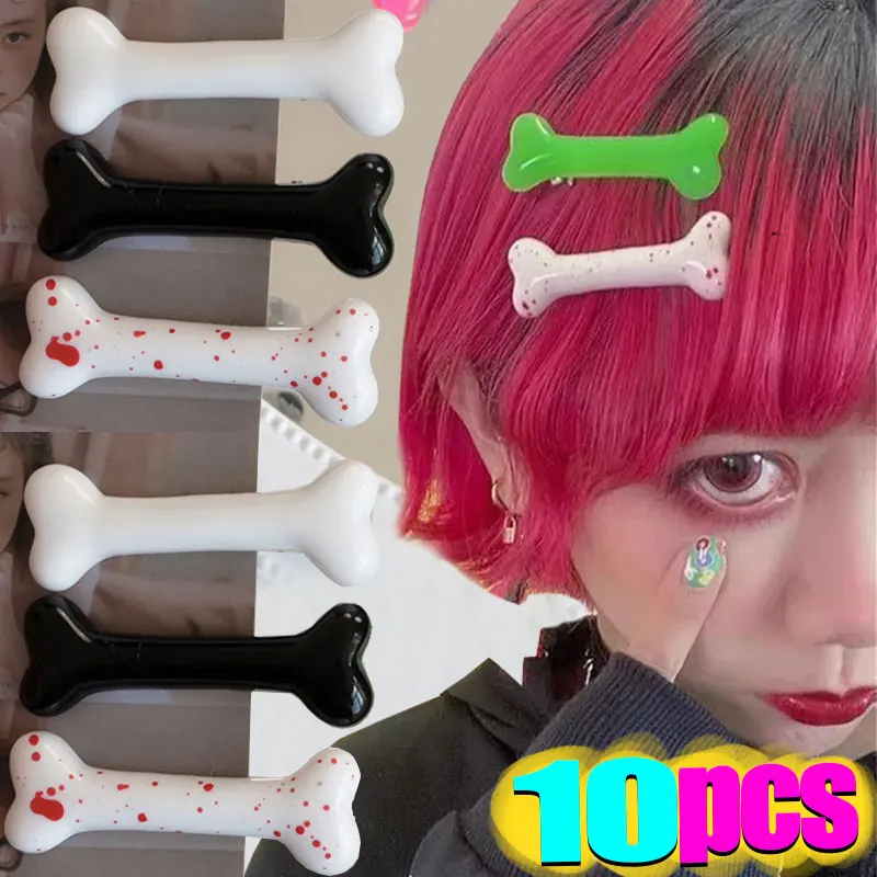 

1/10pcs Bone Hairpins Fashion Lovely Women Gril Headwear Barrettes Vivid Dog Bone Hair Clips Side Hair Pin Hair Accessories