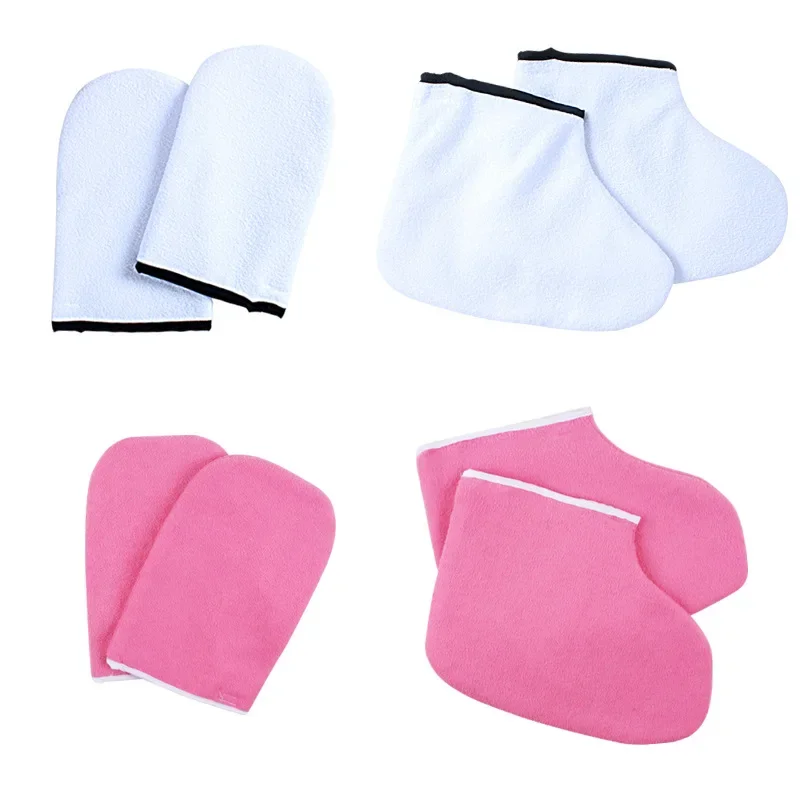 Paraffin Wax Work Gloves Foot Hand Booties Bath Treatment Mitts Spa Cover Thin Heat Therapy Insulated Soft Care Beauty Health