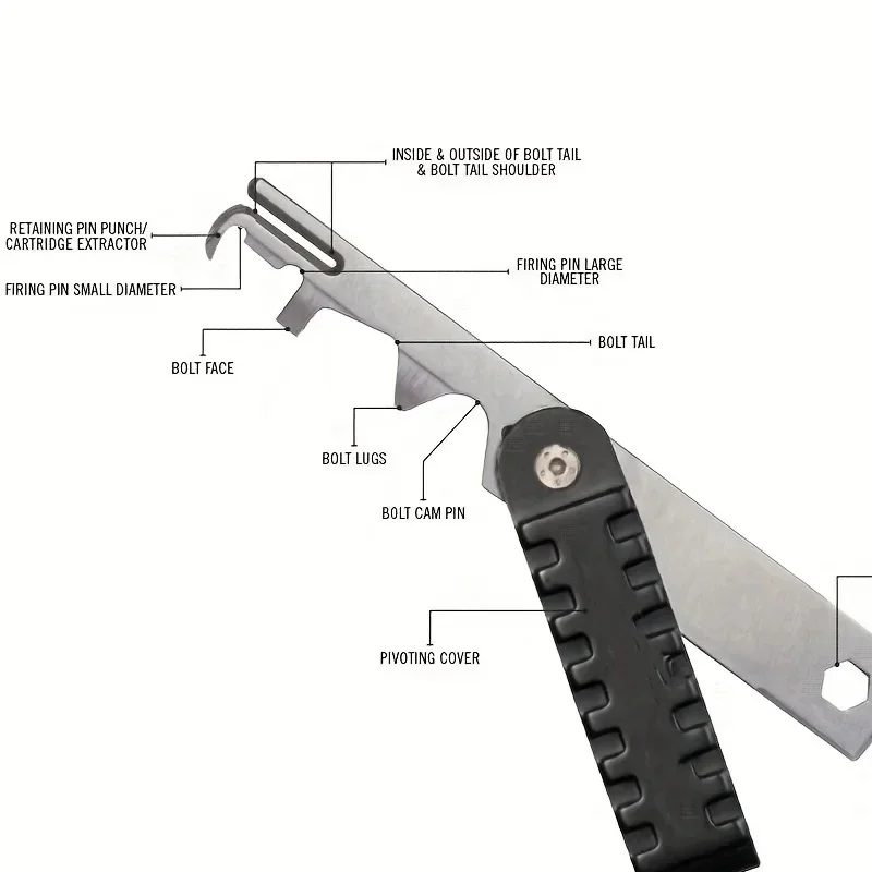 For AR 15 AR-15 M4 BCG Carbon Removal Tool Bolt Cleaning Kit M16 Rifle Scraper .223/5.56 AVAR15S Gun Accessories