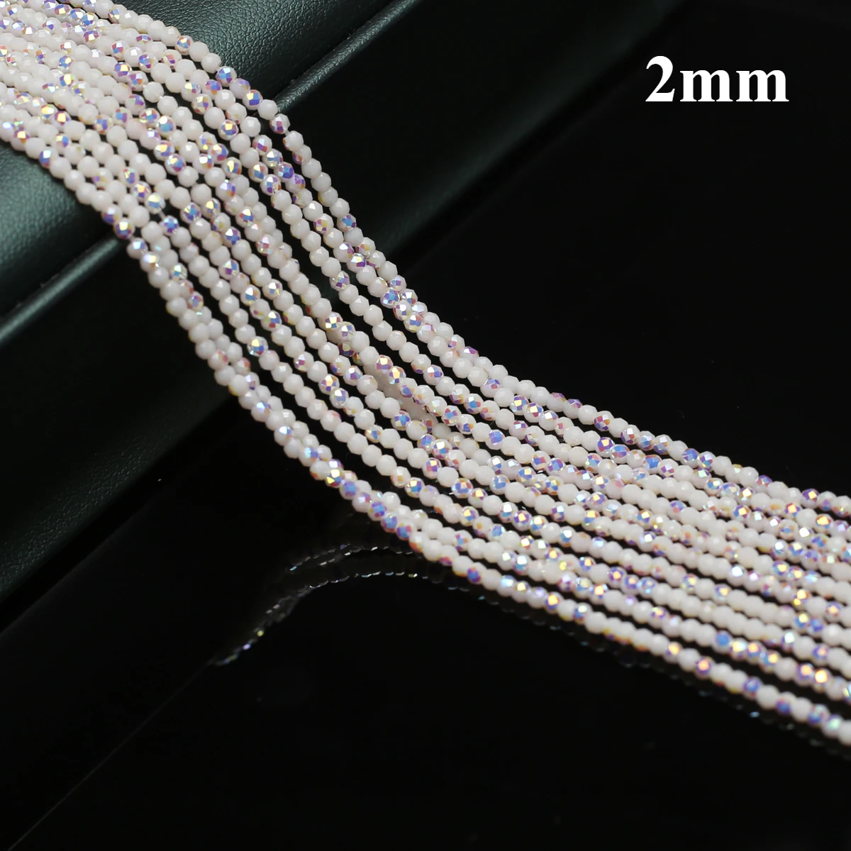 2mm Whit Natural Semi-Precious Stone Spinel Loose Bead for Women Jewelry Making DIY Women Bracelet Necklace Accessories 38cm