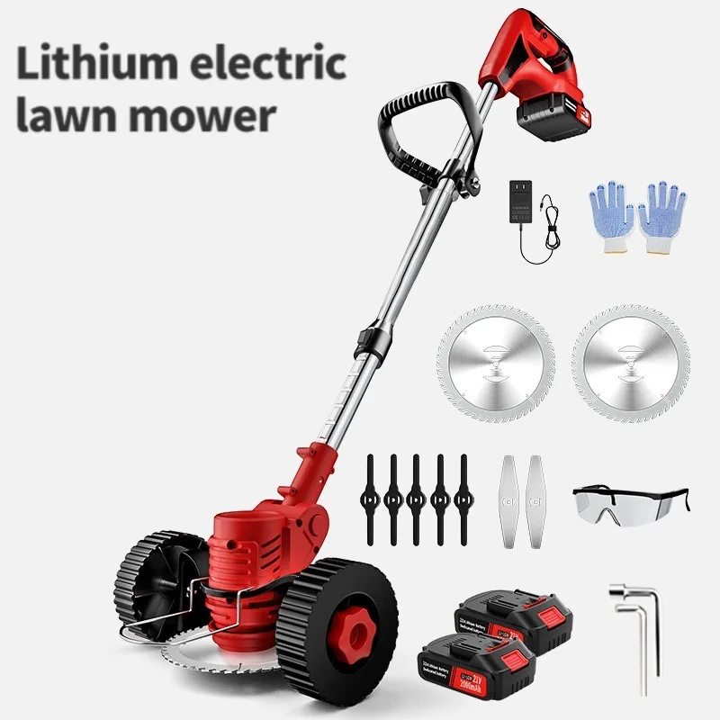 

21V Cordless Grass String Trimmer Electric Lawn Mower Weed Adjustable Foldable Cutter Garden for Makita with Battery